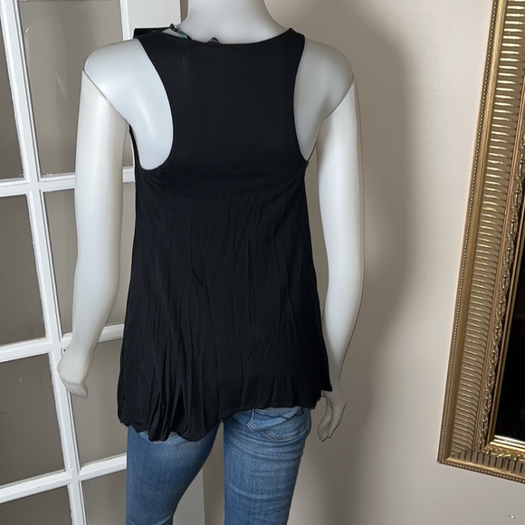 GUESS BY MARCIANO Vintage Y2K Black Studded Tunic Tank Top NWT - Picture 3 of 4